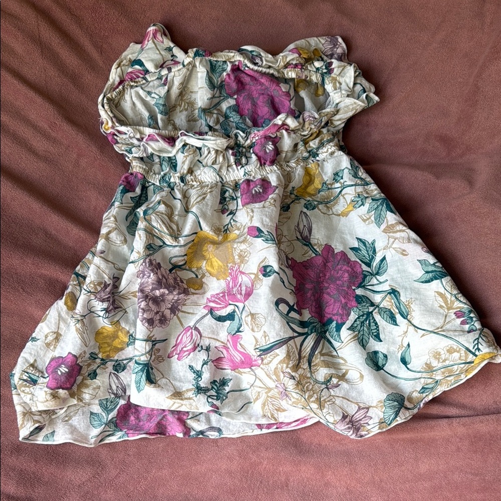 H&M Floral Ruffle Top - Multicolor - Picture 2 of 4